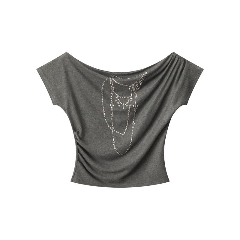 Jewel Flow Off-Shoulder