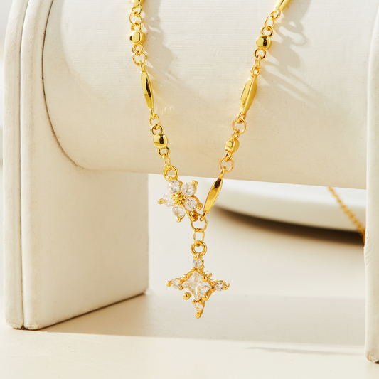 HEAVENLY CROSS NECKLACE