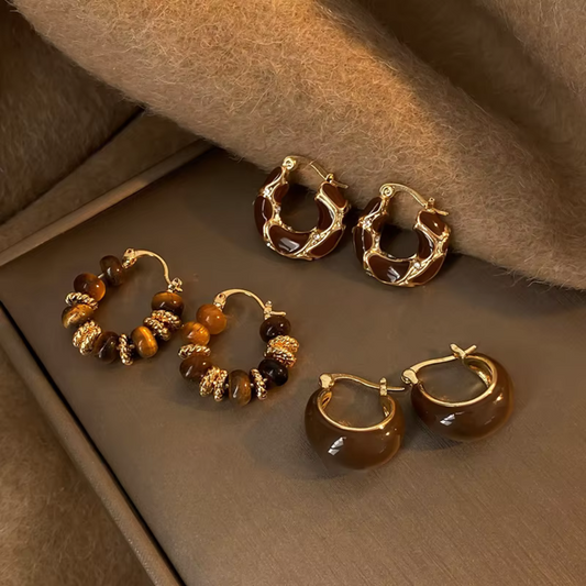 WOODLAND AURA HOOPS (PAIR)