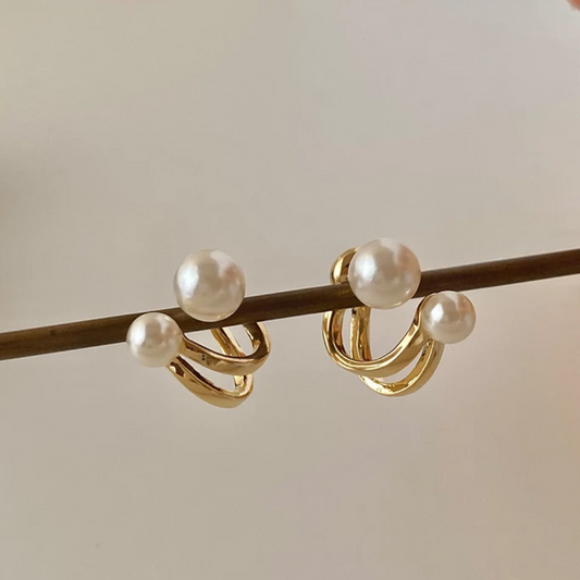 PEARL PRISM EARRINGS (PAIR)