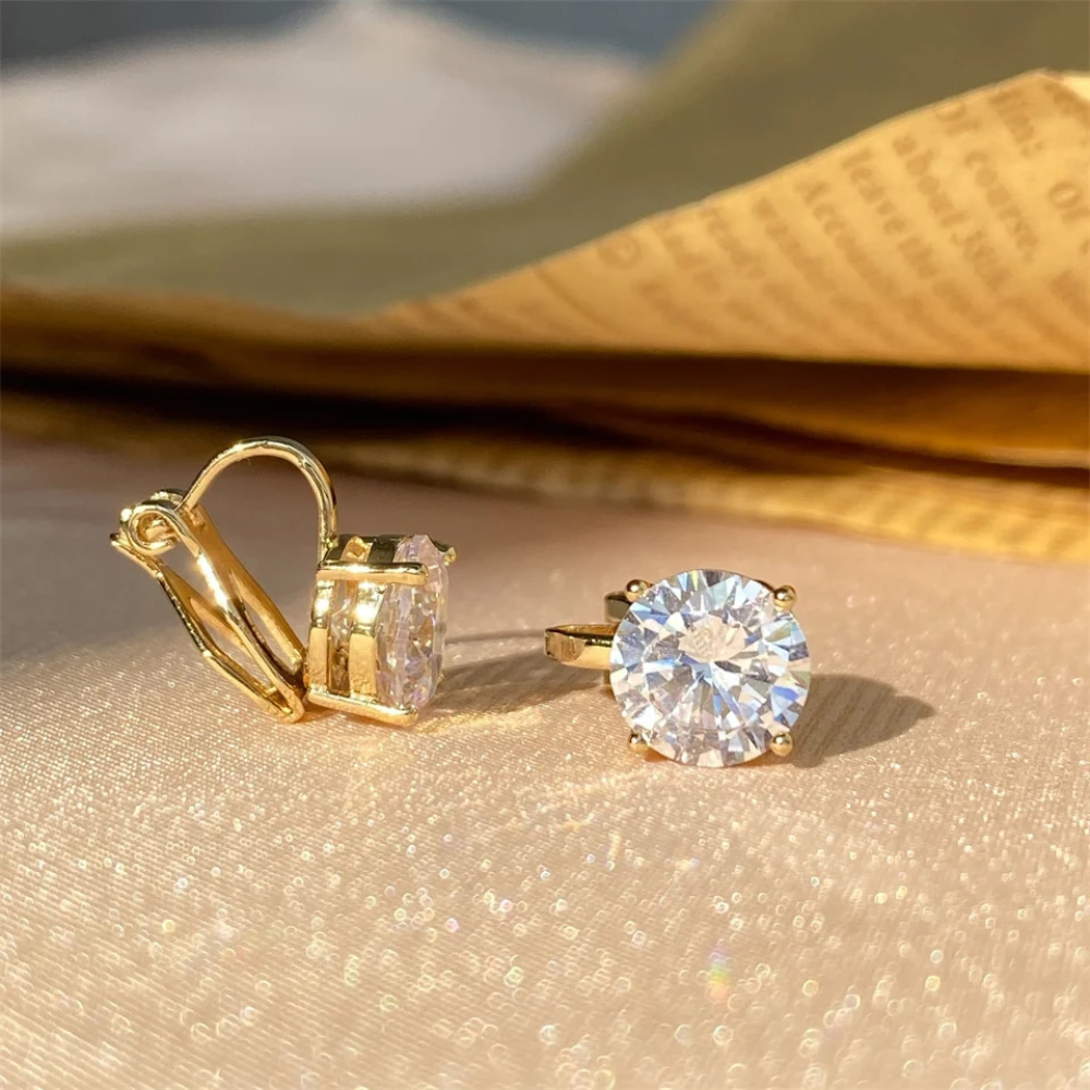 SOLITAIRE STUD EARRINGS (PAIR)