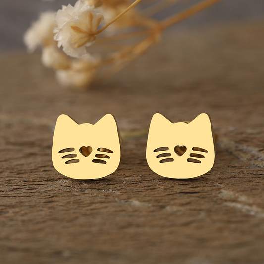 CUTE CAT EARRINGS (PAIR)