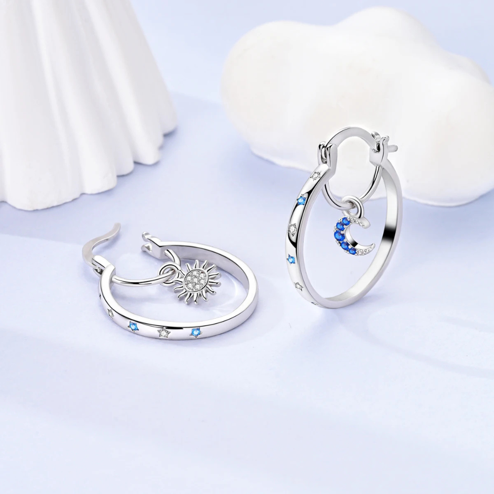 ELEGANT HOOP EARRINGS (PAIR)
