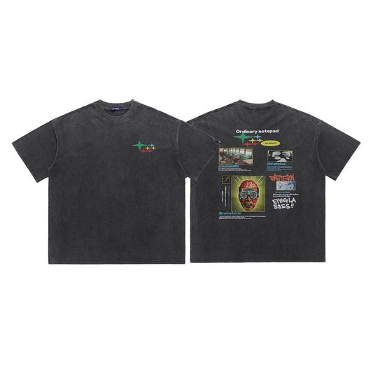 "Retro Visionary" Garment Wash Tee