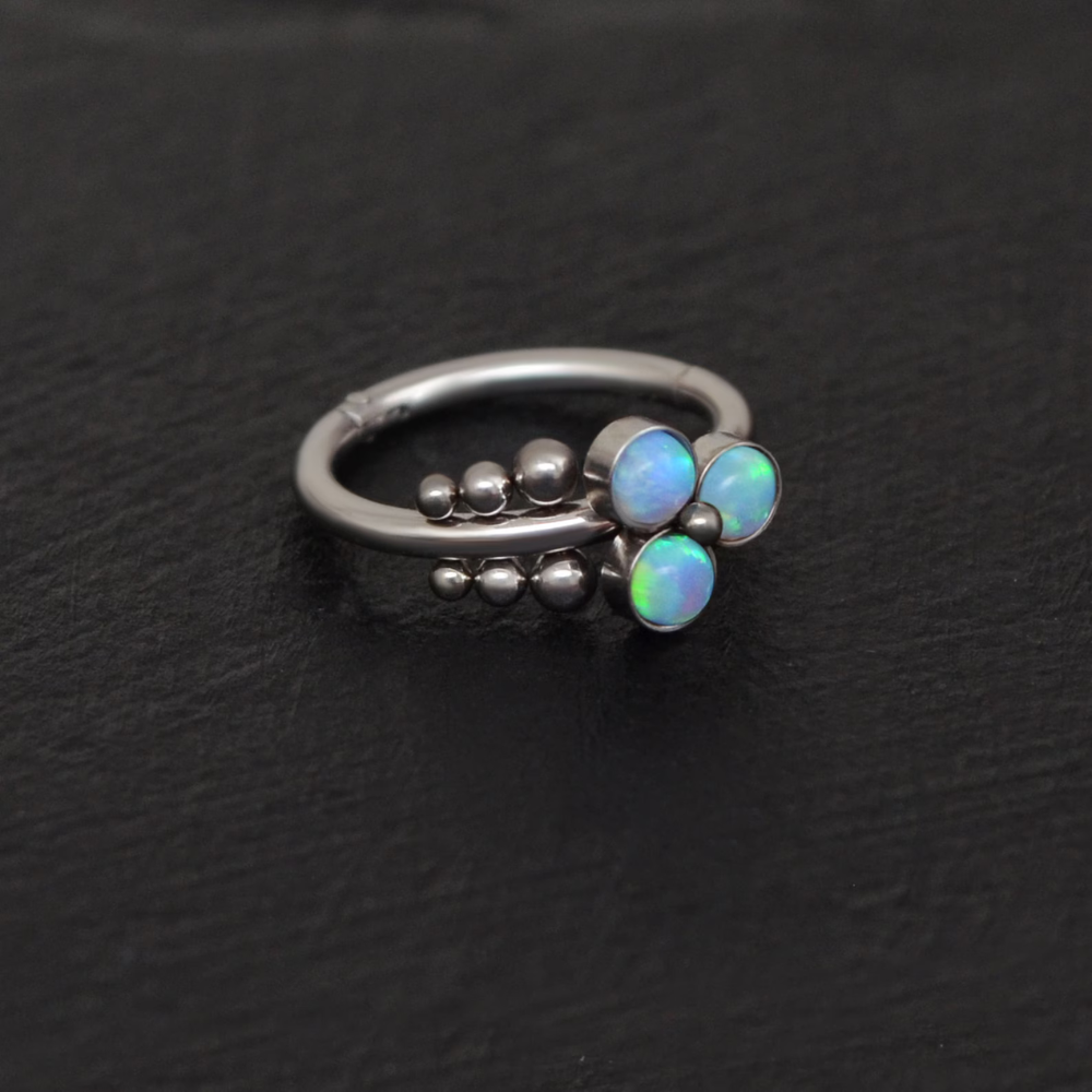 BLUE OPAL HOOP