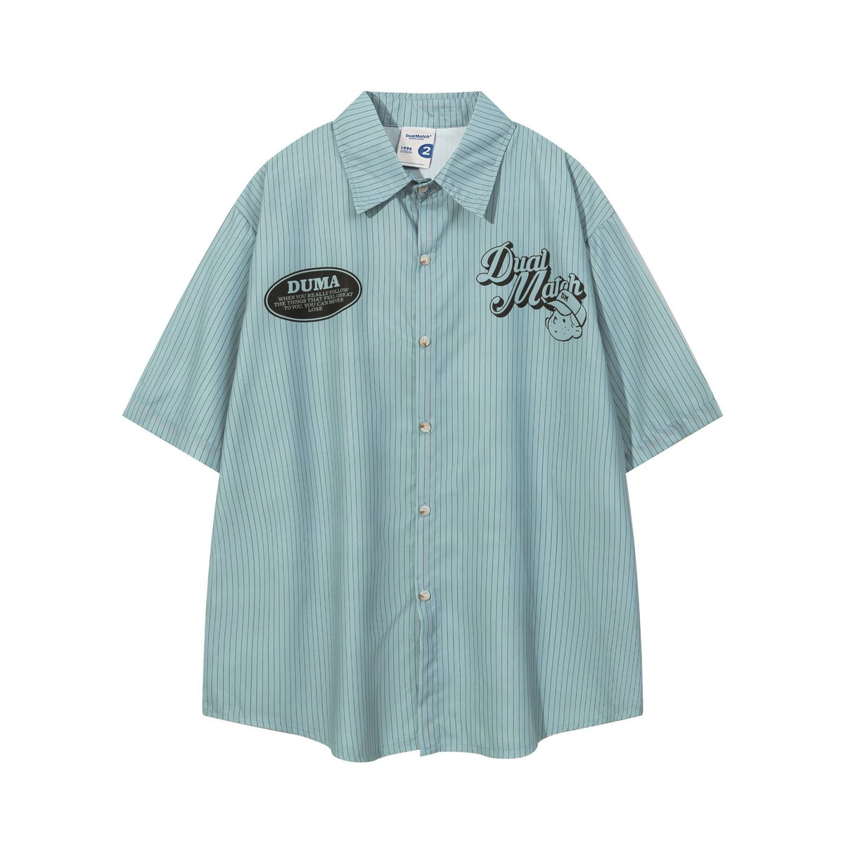 "Dual Match Baseball Boy" Oversized Men's Sleeve Shirt