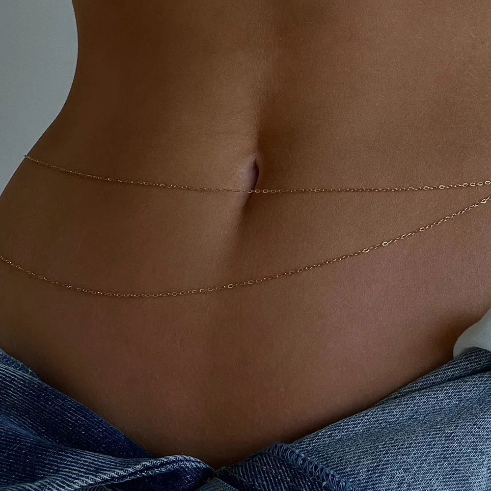 LAYERED WAIST GOLD CHAIN (ADJUSTABLE)