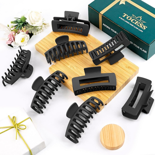 ELEGANT GRIP HAIR CLIPS (8 pcs)
