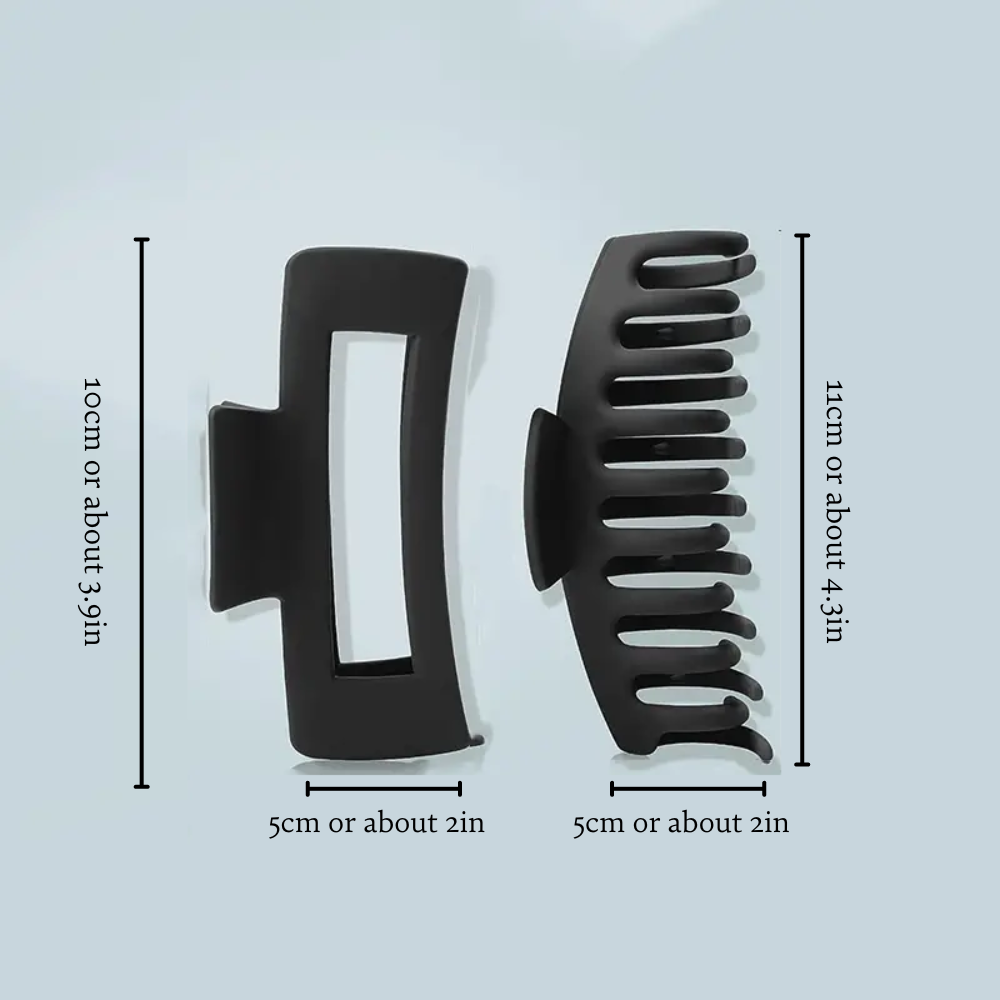 ELEGANT GRIP HAIR CLIPS (8 pcs)