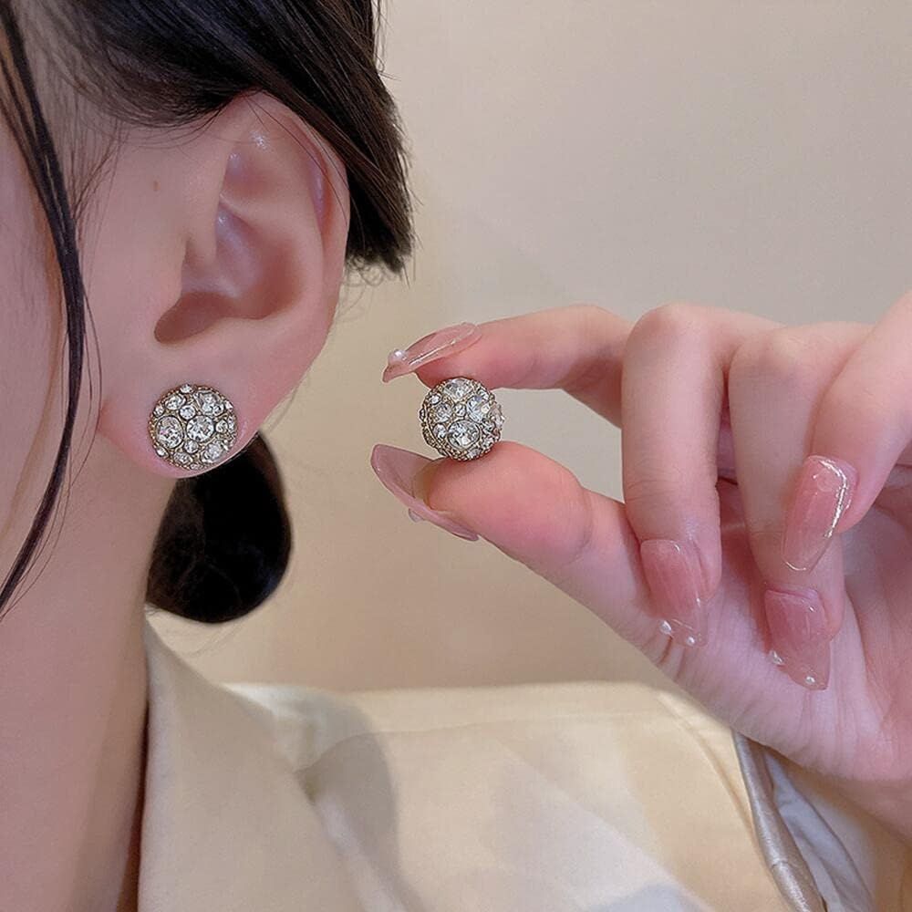 SOLITAIRE MAGNETIC EARRINGS (PAIR)