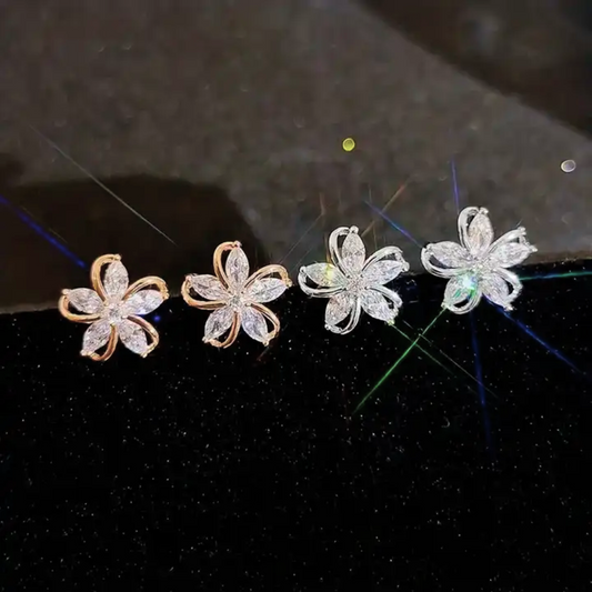 EXQUISITE FLOWER EARRINGS (PAIR)