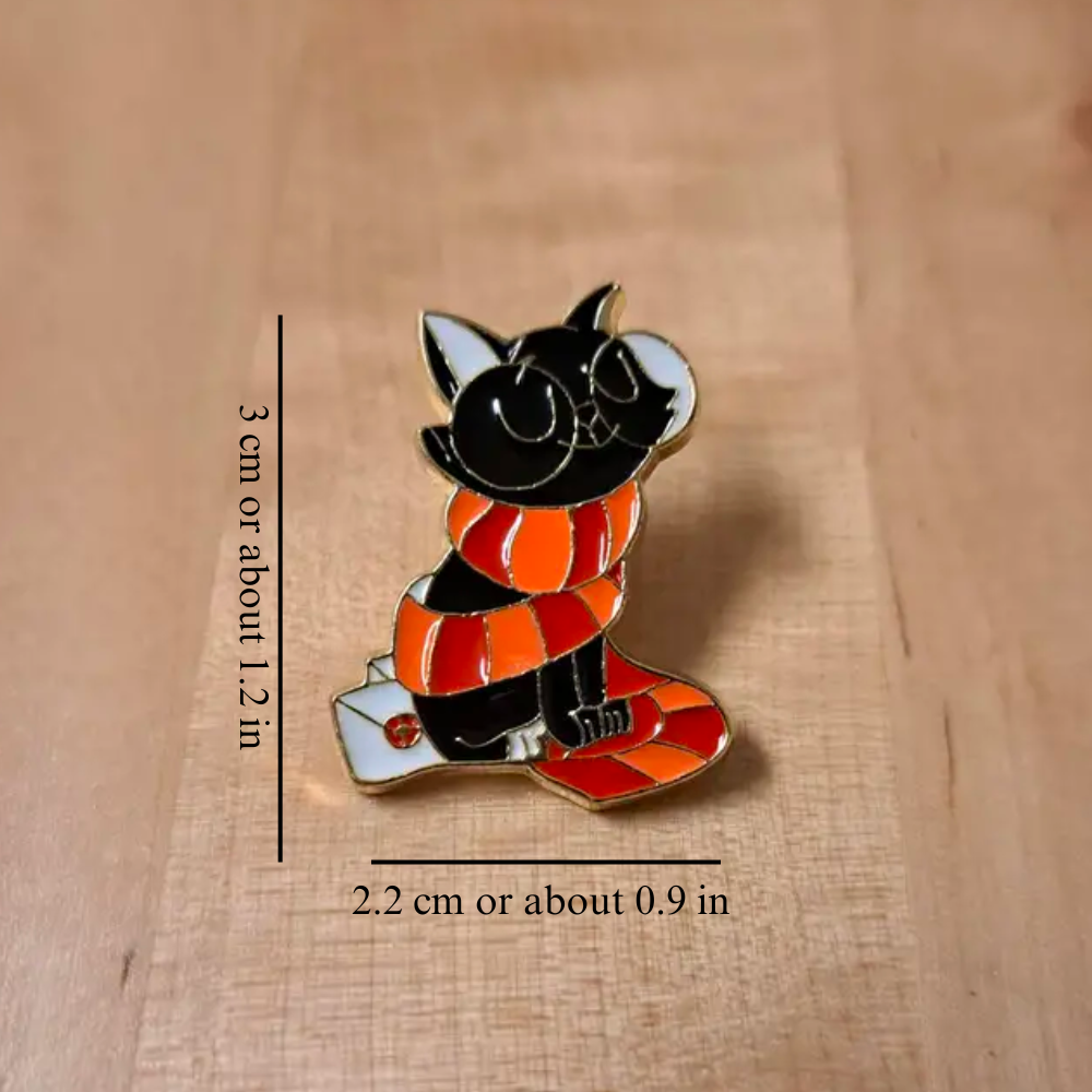 CAT WIZARD ENAMEL PIN