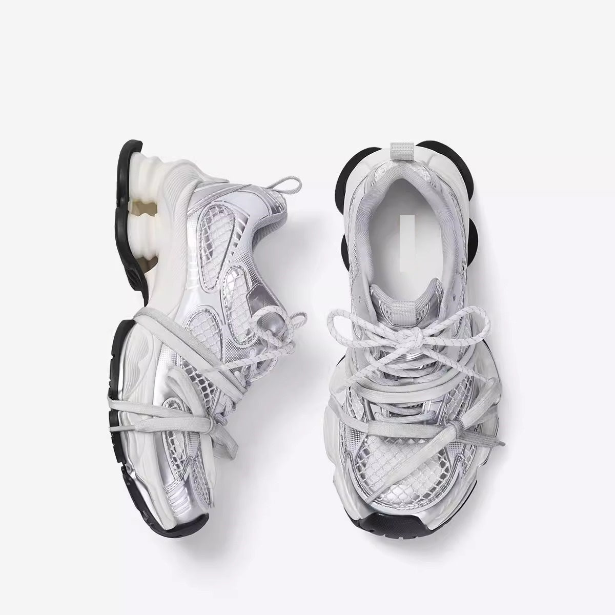 Silver Planet Shox Sneaker