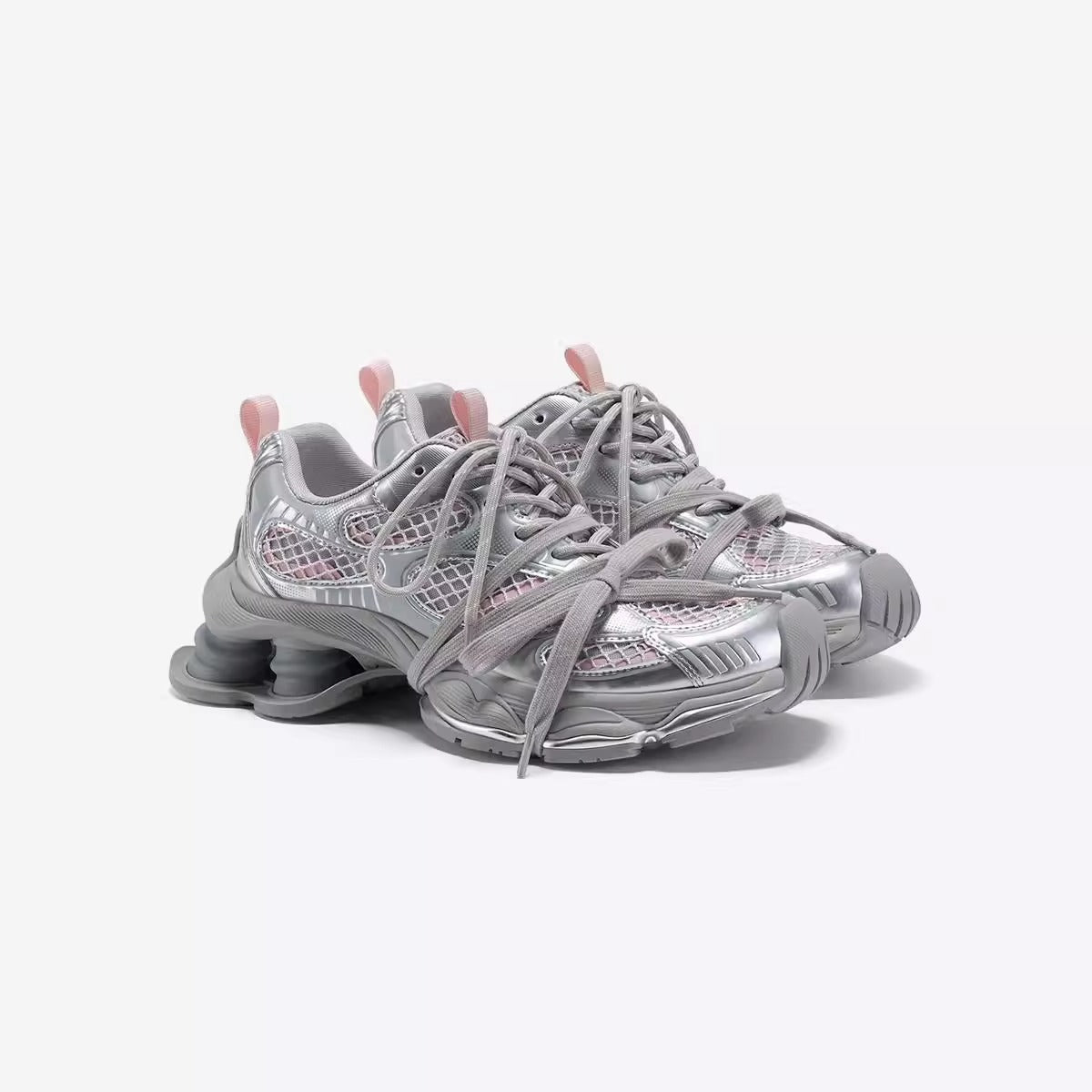 Silver Planet Shox Sneaker