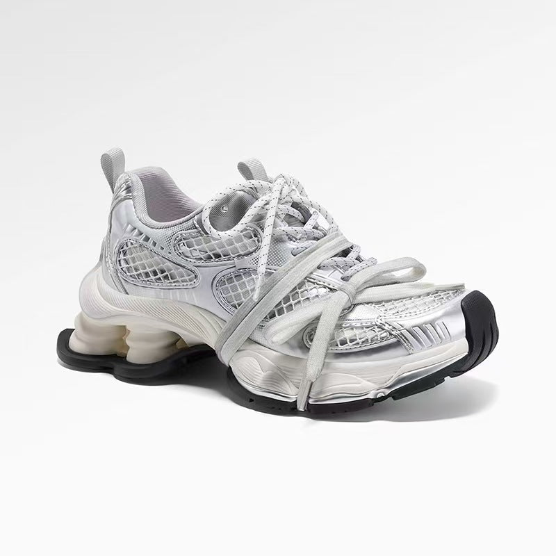 Silver Planet Shox Sneaker