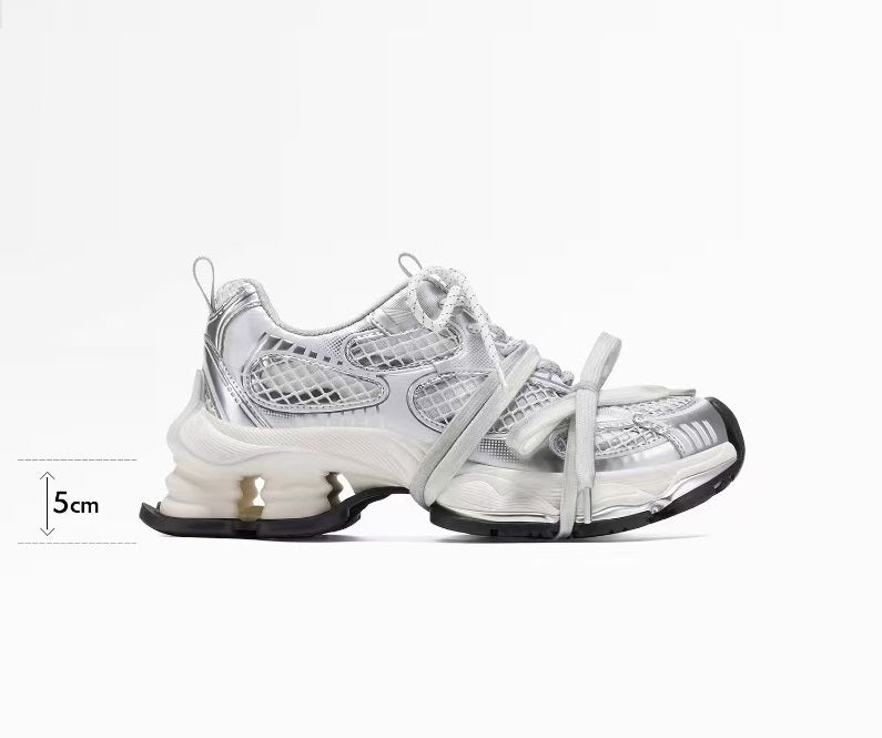 Silver Planet Shox Sneaker