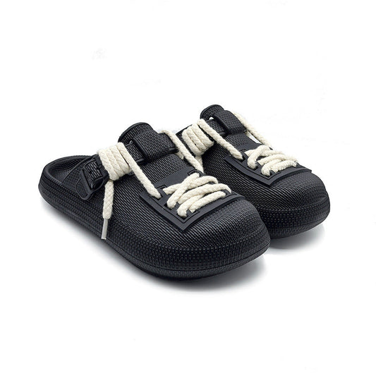 Lace-Up Leisure EVA Foam Mules
