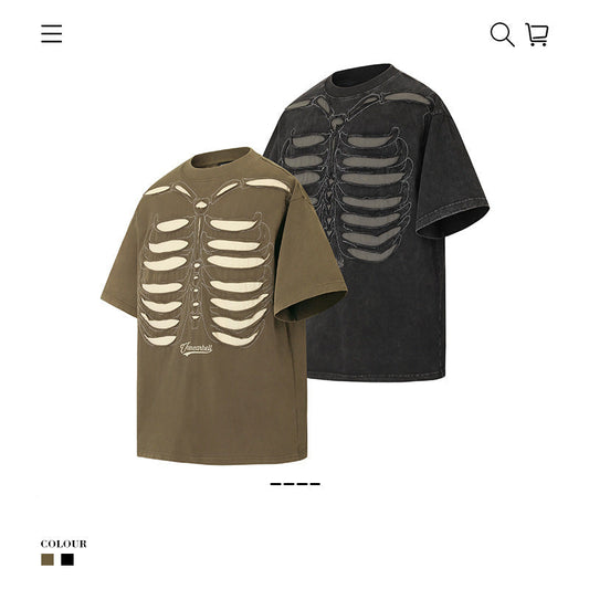 X-Ray Grunge 250G Oversized Men's Tee