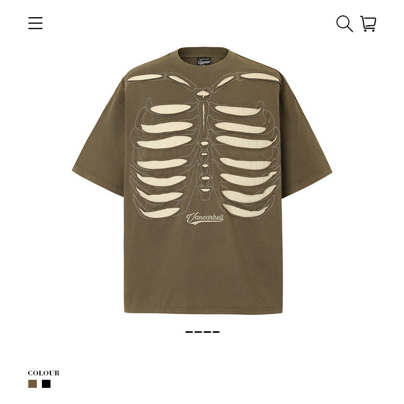 X-Ray Grunge 250G Oversized Men's Tee