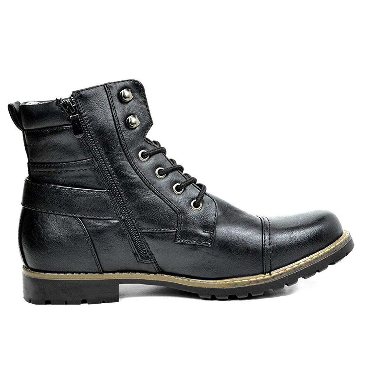 Old-School Leather Zippered Boots