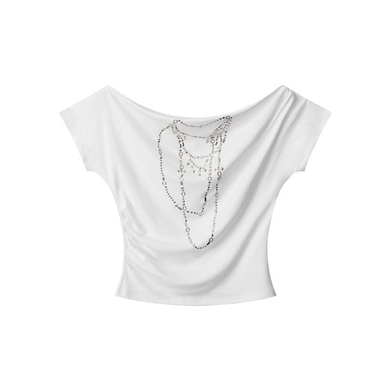 Jewel Flow Off-Shoulder